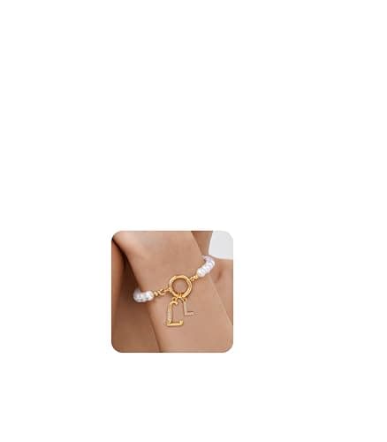 Dainty Gold Pearl Bracelets for Women, Mothers, Bridesmaids