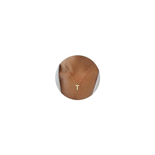 Ursteel Gold Initial Necklace for Women