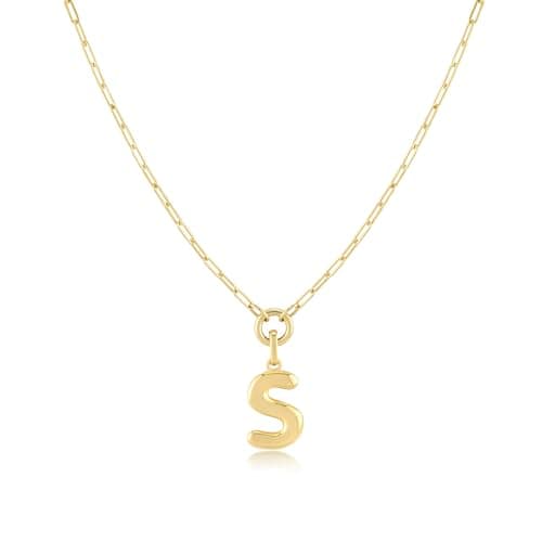 Layered Initial Necklace for Women