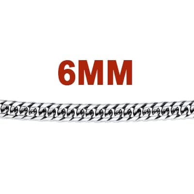 Refined Title: Stainless Steel Miami Cuban Link Chain for Men and Women, 3/6/9/12mm Width, 18-30 Inch Length