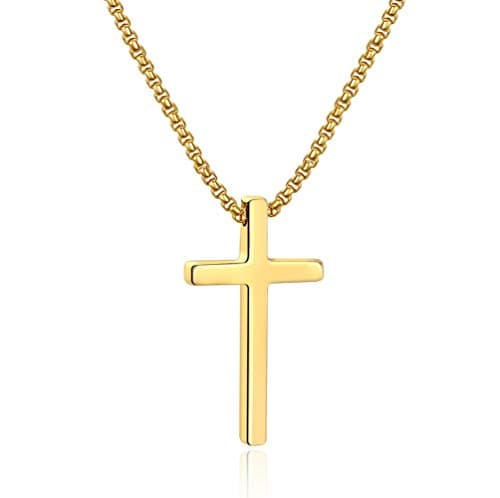 Ursteel Cross Necklace for Men