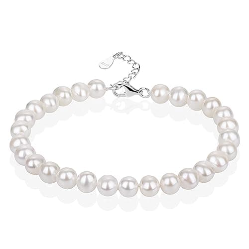 Pearlsays Natural Pearl Bracelets for Women 925 Sterling Silver