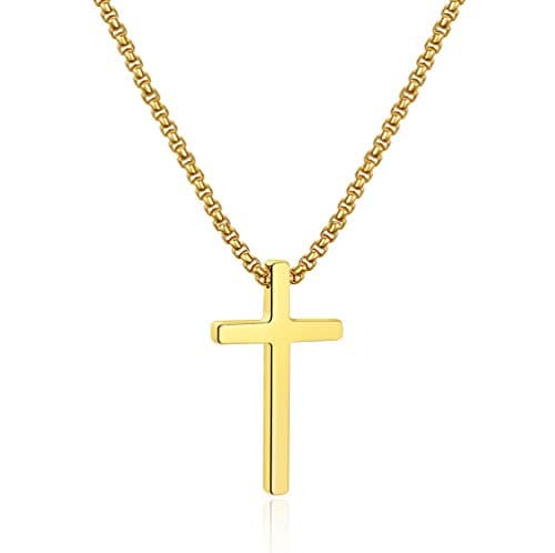 Ursteel Cross Necklace for Men