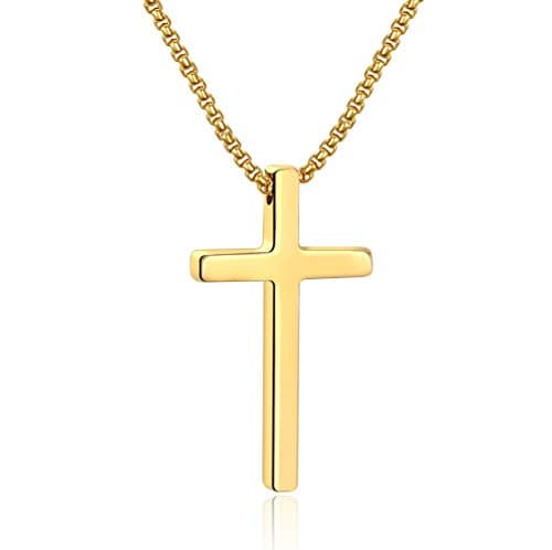 Ursteel Cross Necklace for Men