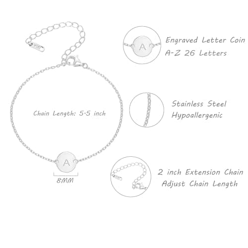Personalized Initial Bracelet for Women