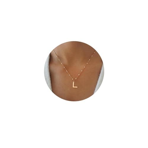 Ursteel Gold Initial Necklace for Women