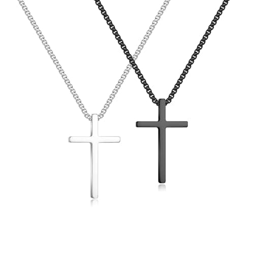 Ursteel Cross Necklace for Men