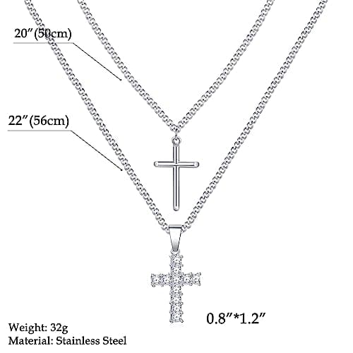 Men's Stainless Steel Cross Necklace