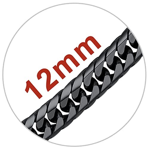 Refined Title: Stainless Steel Miami Cuban Link Chain for Men and Women, 3/6/9/12mm Width, 18-30 Inch Length