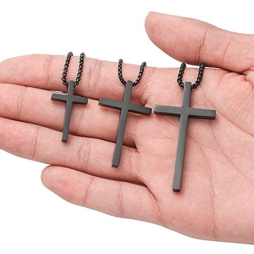 Ursteel Cross Necklace for Men