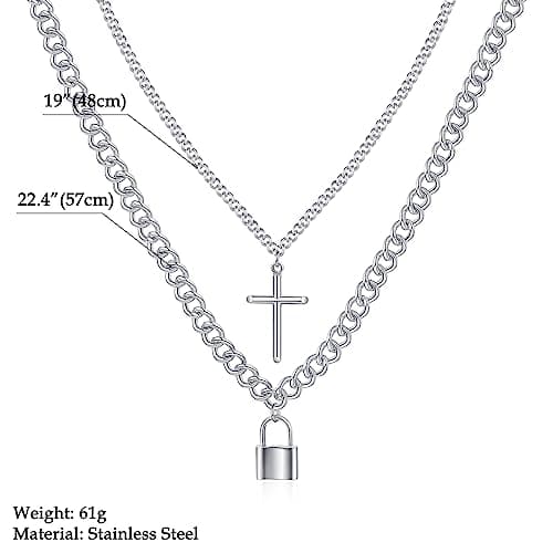 Men's Stainless Steel Cross Necklace