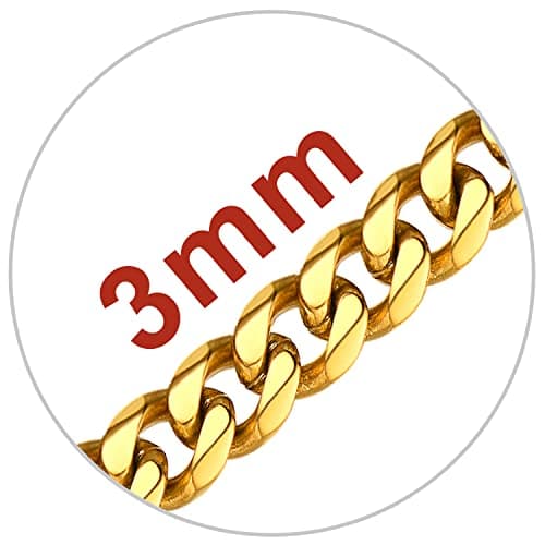 Refined Title: Stainless Steel Miami Cuban Link Chain for Men and Women, 3/6/9/12mm Width, 18-30 Inch Length