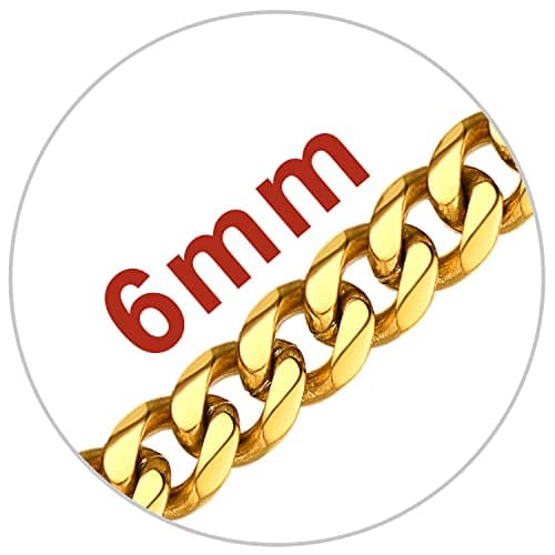 Refined Title: Stainless Steel Miami Cuban Link Chain for Men and Women, 3/6/9/12mm Width, 18-30 Inch Length
