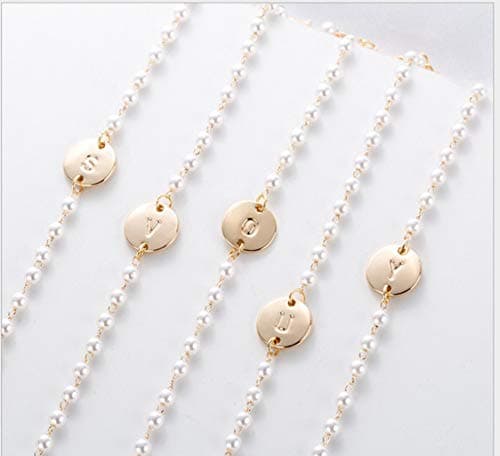 Personalized Initial Pearl Bracelet for Bridesmaids and Sisters