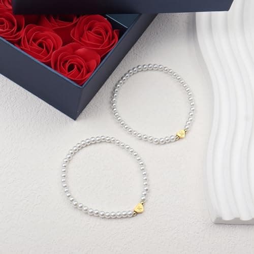 Hoigblxy Trendy Pearl Bracelets for Women