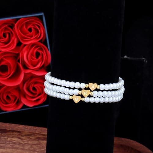 Hoigblxy Trendy Pearl Bracelets for Women