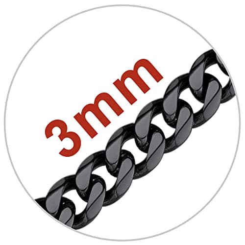 Refined Title: Stainless Steel Miami Cuban Link Chain for Men and Women, 3/6/9/12mm Width, 18-30 Inch Length