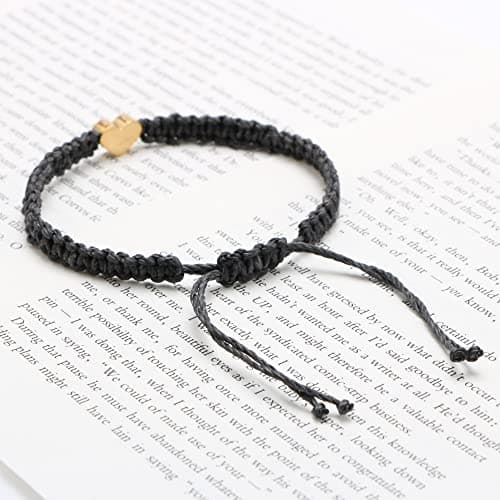 Initial Bracelets for Women - 26 Letter Charms Bracelet Handmade Jewelry Gift for Mom Daughter
