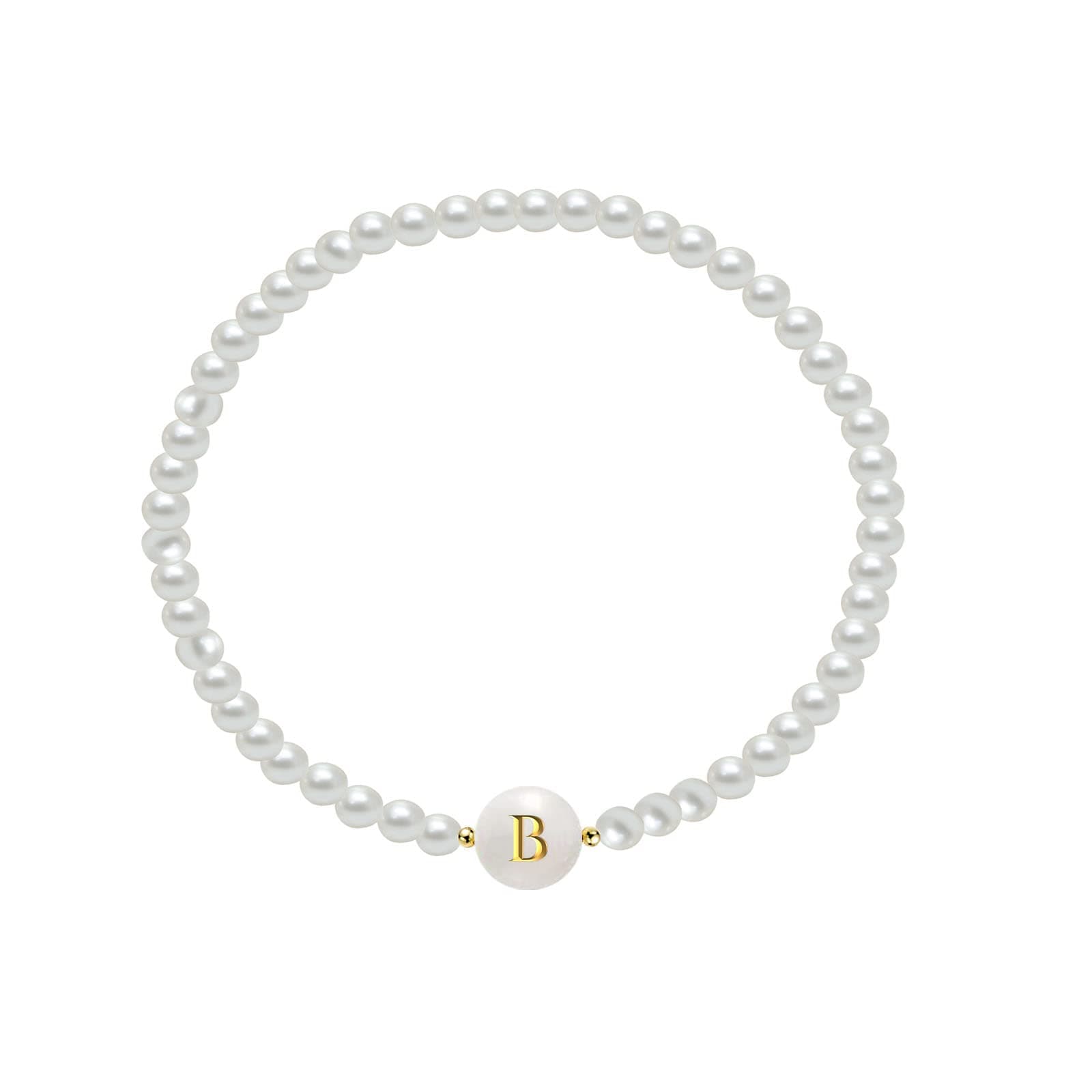 Dainty Gold Initial Bracelets for Women, Personalized Gifts