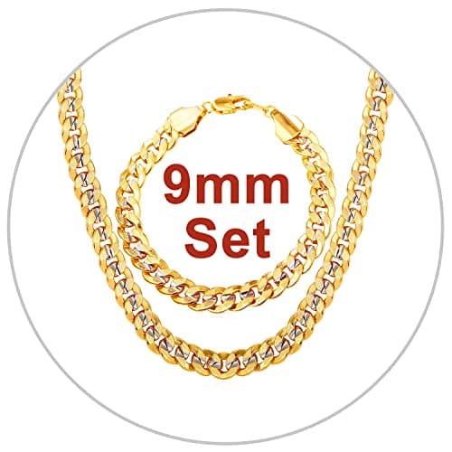 Refined Title: Stainless Steel Miami Cuban Link Chain for Men and Women, 3/6/9/12mm Width, 18-30 Inch Length