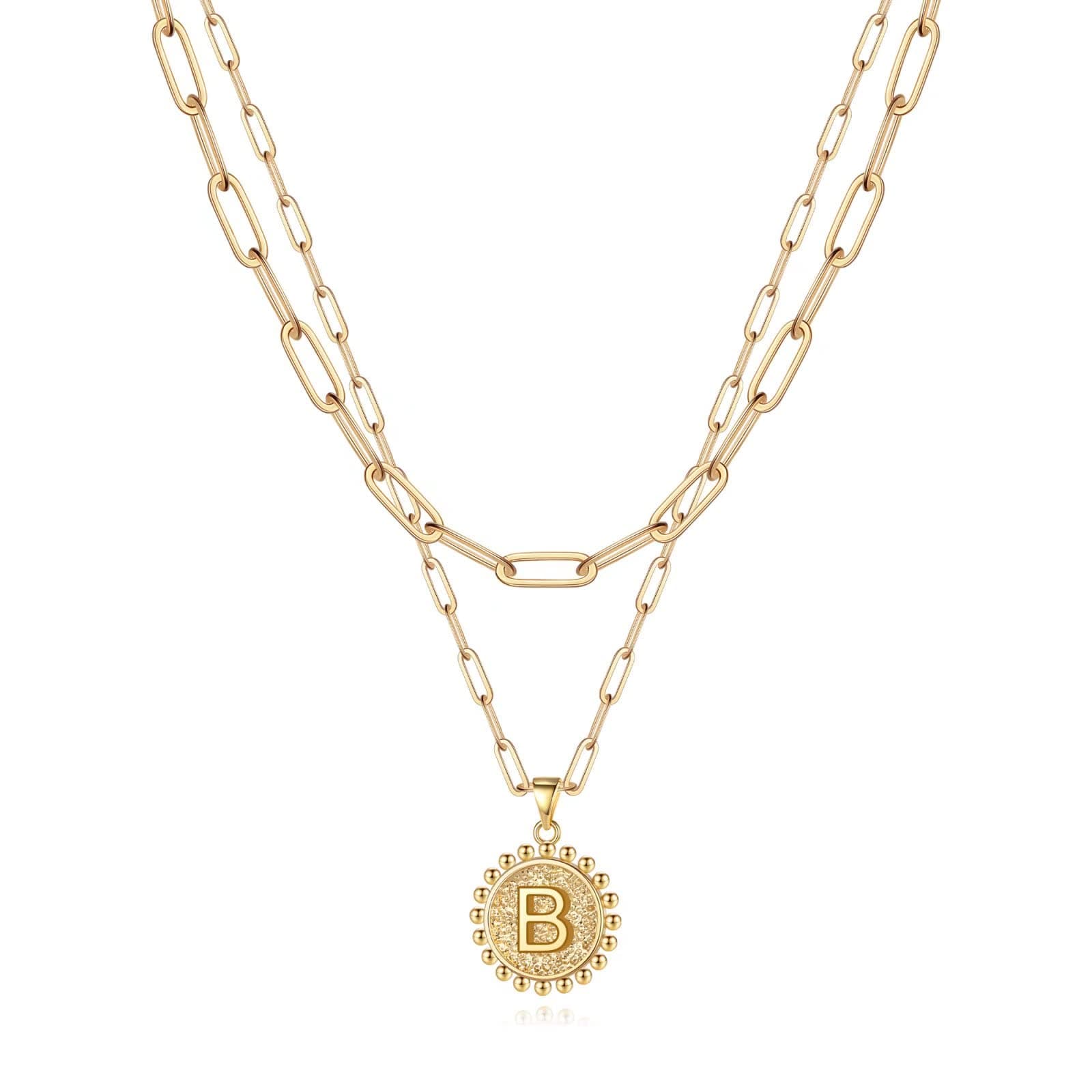 Yoosteel Gold Initial Necklaces for Women